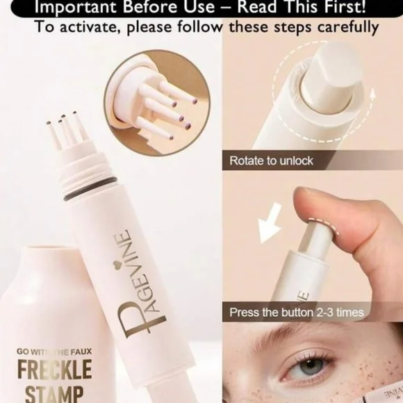 Pagevine Freckle Stamp: Light (1), For Fair Skin With Neutral Tones, 1.5ml, NIB - Picture 3 of 6